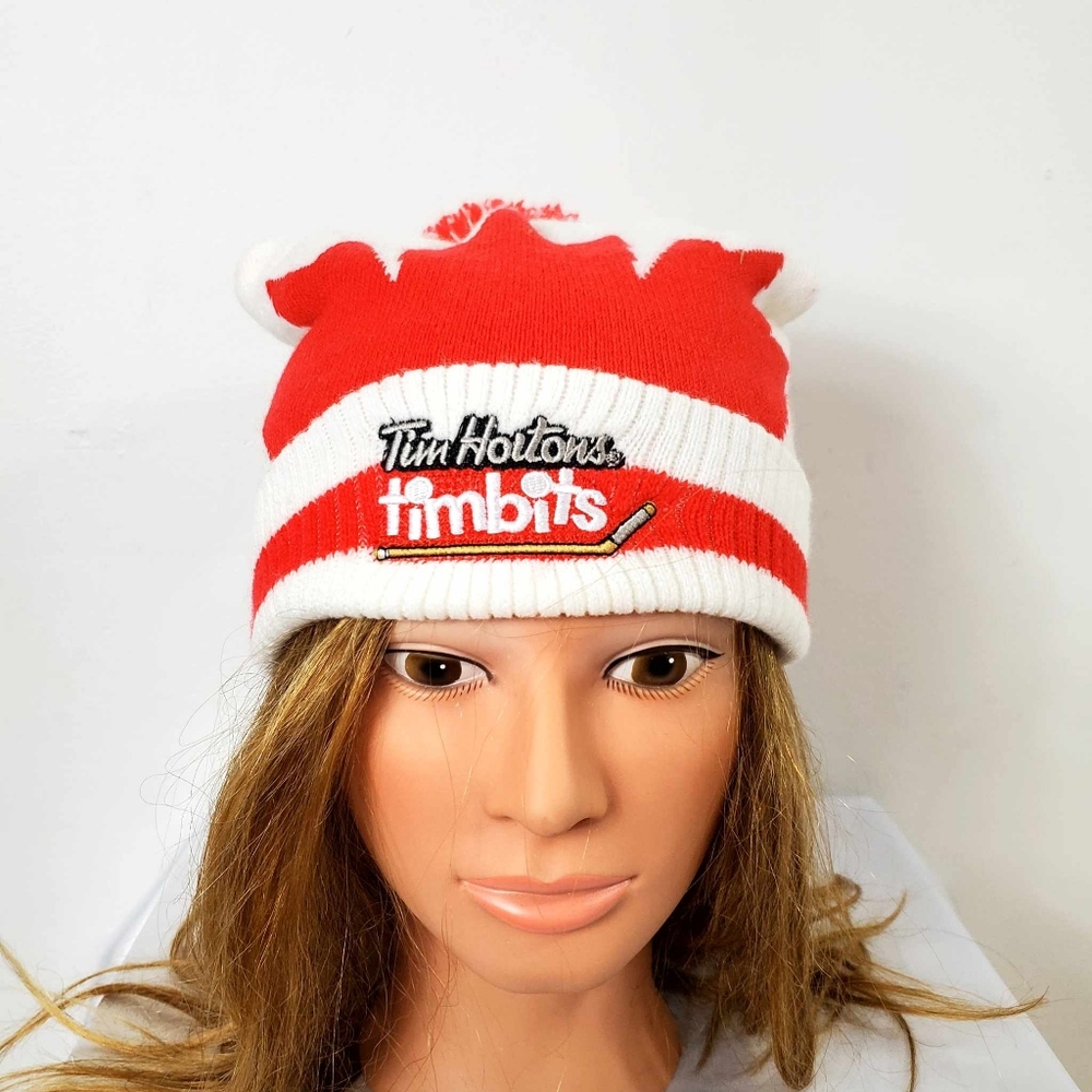 Sidney Crosby Timbits Player 93 Tim Hortons Toque Winter Hat Pompom NHL Hockey